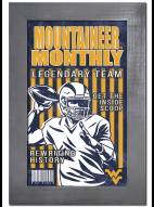 West Virginia Mountaineers Team Monthly 11" x 19" Framed Sign