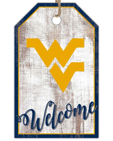 West Virginia Mountaineers Welcome Team Tag 11&quot; x 19&quot; Sign