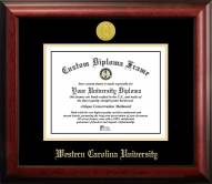 Western Carolina Catamounts Gold Embossed Diploma Frame