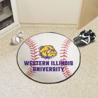 Western Illinois Leathernecks Baseball Rug