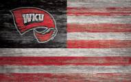 Western Kentucky Hilltoppers 11" x 19" Distressed Flag Sign