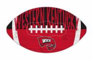 Western Kentucky Hilltoppers 12" Football Cutout Sign