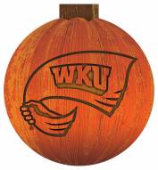 Western Kentucky Hilltoppers 12" Halloween Pumpkin Sign