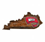 Western Kentucky Hilltoppers 12" Roadmap State Sign