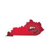 Western Kentucky Hilltoppers 12" Team Color Logo State Sign