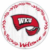 Western Kentucky Hilltoppers 12" Welcome Circle Sign