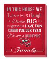 Western Kentucky Hilltoppers 16" x 20" In This House Canvas Print