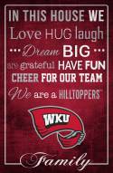 Western Kentucky Hilltoppers 17" x 26" In This House Sign