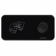 Western Kentucky Hilltoppers 3 in 1 Glass Wireless Charge Pad