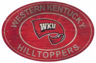 Western Kentucky Hilltoppers 46" Heritage Logo Oval Sign