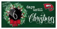 Western Kentucky Hilltoppers 6" x 12" Chalk Christmas Countdown Sign