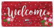 Western Kentucky Hilltoppers 6" x 12" Floral Welcome Sign