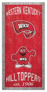 Western Kentucky Hilltoppers 6" x 12" Heritage Sign