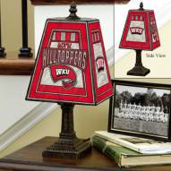 Western Kentucky Hilltoppers Art Glass Table Lamp