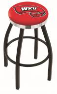 Western Kentucky Hilltoppers Black Swivel Barstool with Chrome Accent Ring