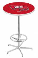 Western Kentucky Hilltoppers Chrome Bar Table with Foot Ring