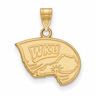 Western Kentucky Hilltoppers College Sterling Silver Gold Plated Small Pendant