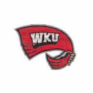 Western Kentucky Hilltoppers Distressed Logo Cutout Sign