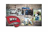 Western Kentucky Hilltoppers I Love My Family Clip Frame