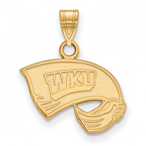 Western Kentucky Hilltoppers NCAA Sterling Silver Gold Plated Small Pendant