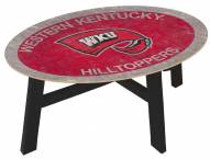 Western Kentucky Hilltoppers Team Color Coffee Table