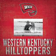 Western Kentucky Hilltoppers Team Name 10" x 10" Picture Frame
