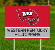 Western Kentucky Hilltoppers Team Name Yard Sign