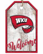 Western Kentucky Hilltoppers Welcome Team Tag 11" x 19" Sign