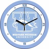 Western Michigan Broncos Baby Blue Wall Clock