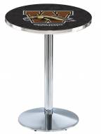Western Michigan Broncos Chrome Pub Table with Round Base