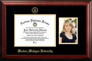 Western Michigan Broncos Gold Embossed Diploma Frame with Portrait