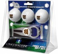 Western Michigan Broncos Golf Ball Gift Pack with Hat Trick Divot Tool