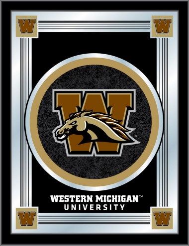 Western Michigan Broncos Logo Mirror