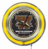Western Michigan Broncos Neon Clock