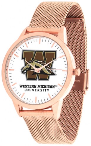 Western Michigan Broncos Rose Mesh Statement Watch