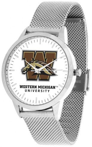 Western Michigan Broncos Silver Mesh Statement Watch
