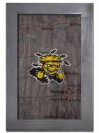 Wichita State Shockers 11" x 19" City Map Framed Sign