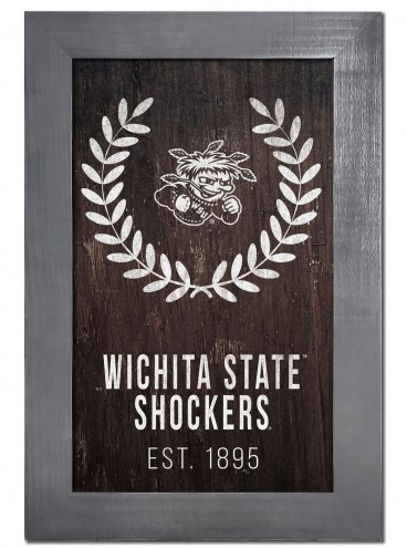 Wichita State Shockers 11&quot; x 19&quot; Laurel Wreath Framed Sign