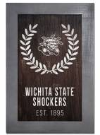 Wichita State Shockers 11" x 19" Laurel Wreath Framed Sign