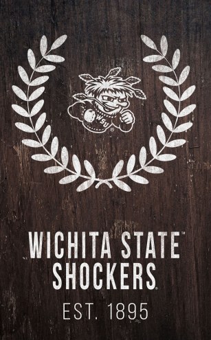 Wichita State Shockers 11&quot; x 19&quot; Laurel Wreath Sign