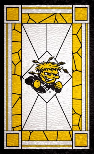 Wichita State Shockers 11&quot; x 19&quot; Stained Glass Sign