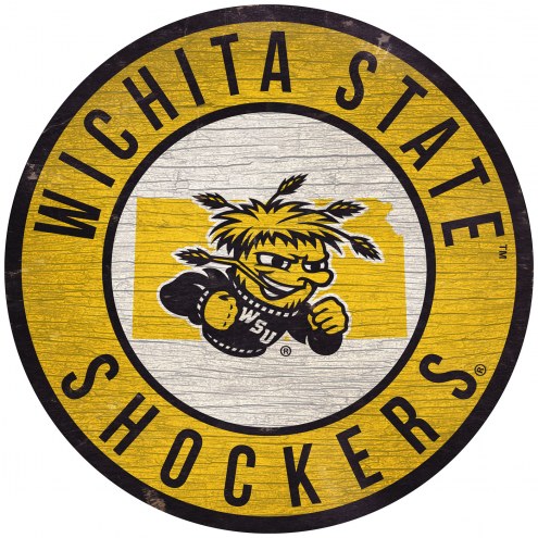 Wichita State Shockers 12&quot; Circle with State Sign