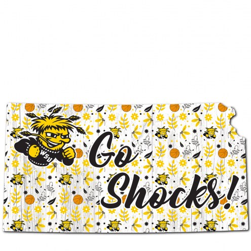 Wichita State Shockers 12&quot; Floral State Sign