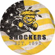 Wichita State Shockers 12" Team Color Flag Circle Sign