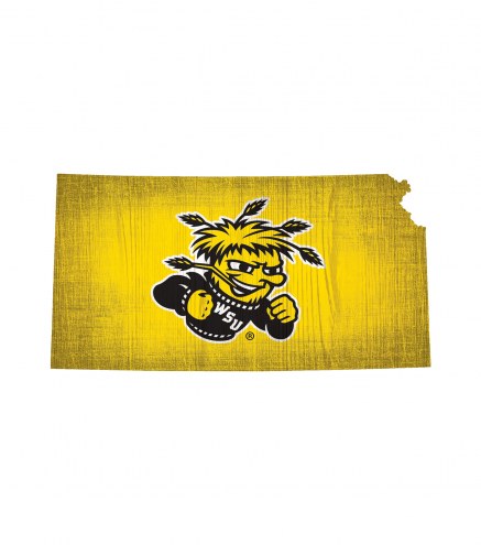 Wichita State Shockers 12&quot; Team Color Logo State Sign