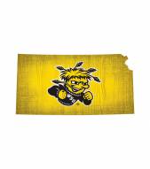Wichita State Shockers 12" Team Color Logo State Sign