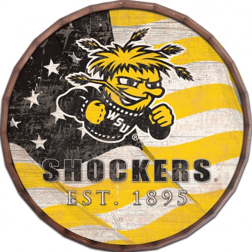 Wichita State Shockers 16&quot; Flag Barrel Top