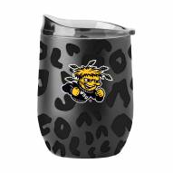 Wichita State Shockers 16 oz. Leopard Powder Coat Curved Beverage Glass