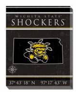 Wichita State Shockers 16" x 20" Coordinates Canvas Print
