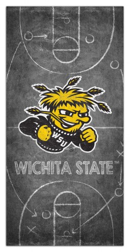 Wichita State Shockers 6&quot; x 12&quot; Chalk Playbook Sign